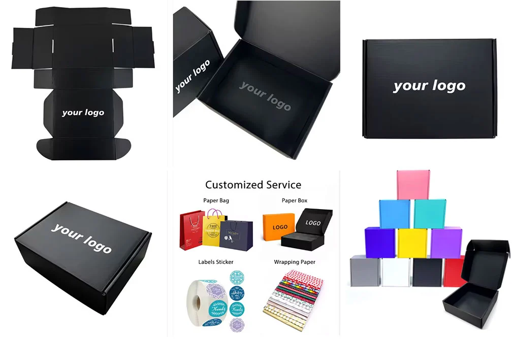 Colorful Mailing Subscription Packaging Boxes Printing Iridescent Corrugated Paper Shipping Mailer Box