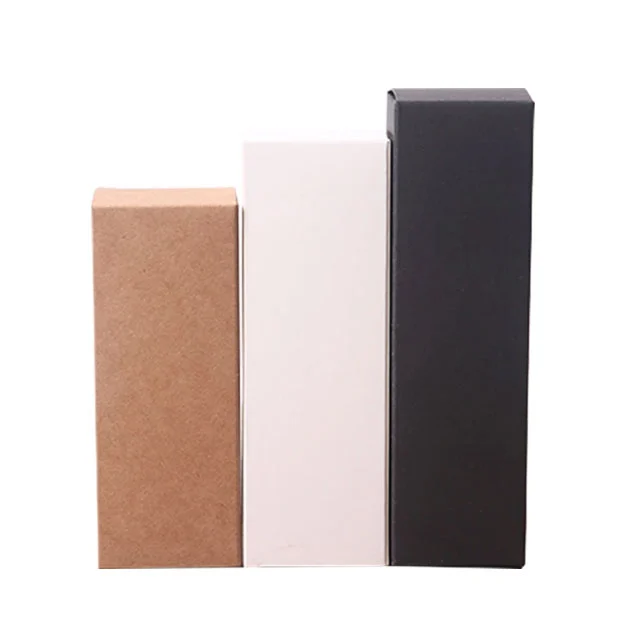 สีขาวสีดำ Kraft Paper Lipstick Box Oil Box Bottle Bottle Bottle Bott